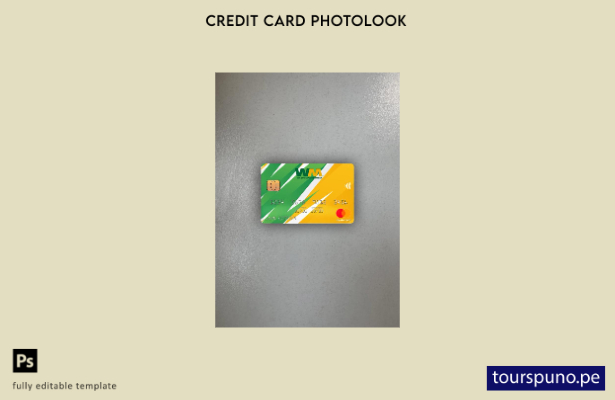 listo para imprimir plantilla frontal de aspecto fotográfico de mastercard d 170